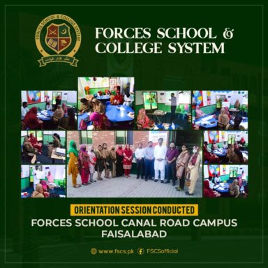 Alhamdulilah - Orientation Session Conducted at Forces School Canal Road Campus Faisalabad